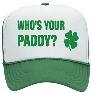 Green and White Trucker Hat